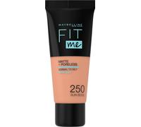 Maybelline Fit Me! Matte+Poreless Mattifying Makeup for Normal to Oily Skin Shade 250 Sun Beige 30 ml