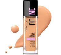 Maybelline Fit Me Dewy + Smooth Liquid Foundation Makeup, Sun Beige, 1 count (Packaging May Vary)