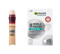 Maybelline For Blemishes Maybelline Instant Anti Age Eraser Concealer & Garnier Pimple Patch 6.8 ml + 1 pcs