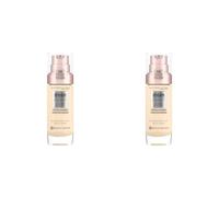 Maybelline Foundation, Dream Radiant Liquid Hydrating Foundation with Hyaluronic Acid and Collagen, Lightweight, Medium Coverage Up to 12 Hour Hydration, 01 Natural Ivory, 30 ml (Pack of 2)