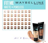 Maybelline Fit Me! Matte+Poreless Mattifying Makeup for Normal to Oily Skin Shade 128 Warm Nude 30 ml