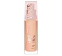 Maybelline Foundation Lifter Plump & Glow, SPF20, Buildable Coverage, 102 | With SPF20, All Day Wear, Buildable and Radiant Coverage, Brighter Skin Overtime, Plump & Glow Foundation