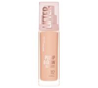 Maybelline Foundation Lifter Plump & Glow, SPF20, Buildable Coverage, 112 | With SPF20, All Day Wear, Buildable and Radiant Coverage, Brighter Skin Overtime, Plump & Glow Foundation