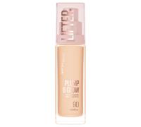 Maybelline Foundation Lifter Plump & Glow, SPF20, Buildable Coverage, 90 | With SPF20, All Day Wear, Buildable and Radiant Coverage, Brighter Skin Overtime, Plump & Glow Foundation