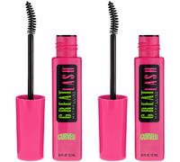 Maybelline Great Lash Curved Brush Washable Mascara Volumizing Lengthening and Curling Mascara Very Black 1 Count