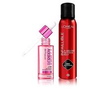 Maybelline Grippy Serum Primer & L'Oreal Paris Setting Spray XL Duo Bundle