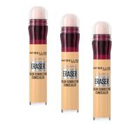 Maybelline Instant Anti Age Eraser Eye Concealer, Dark Circles and Blemish Concealer, Ultra Blendable Formula, 06 Neutraliser (Pack of 3)