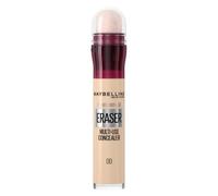 Maybelline Instant Anti-Age Eraser Eye Concealer for Face, Dark Circles, Blemish & Fine Lines Concealer, Full Coverage, Dermatologist Tested, Suitable for Sensitive Skin, Shade: 00 Ivory