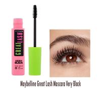 Maybelline Mascara, Great Lash Lengthening and Thickening Mascara, Maximum Coverage Formula, Suitable for Sensitive Eyes, Clean and Separate Finish, Blackest Black
