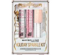Maybelline Lash Sensational Holiday Makeup Kit Includes Full-Size Sky High Mascara Lash Sensational Glitter Mascara and Lifter Gloss 1 Makeup Gift