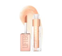 Maybelline Lifter Gloss Bronzed Lip Gloss, Lasting Hydration Formula With Hyaluronic Acid, Non Sticky, 020 Sun