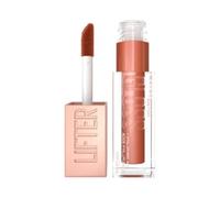 Maybelline Lifter Gloss Bronzed Lip Gloss, Lasting Hydration Formula With Hyaluronic Acid, Non Sticky, 017, Copper