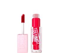 Maybelline New York, Lifter Plump Lip Gloss, Lasting Plump, Heated Formula with Hyaluronic Acid and Chilli Pepper, XL Wand, Vegan Formula, Shade: 004 Red Flag