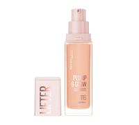 Maybelline New York Foundation, Lifter Plump & Glow Foundation, All Day Wear, Buildable and Radiant Coverage, Plump and Brighter Skin Overtime, Shade: 116