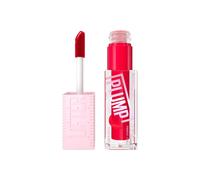 Maybelline New York, Lifter Plump Lip Gloss, Lasting Plump, Heated Formula with Hyaluronic Acid and Chilli Pepper, XL Wand, Vegan Formula, Shade: 004 Red Flag