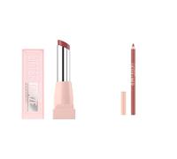 Maybelline Lip Balm and Lip Liner, Lifter Glaze Melting Balm and Lifter Liner with Hyaluronic Acid, for Hydrated and Smoother Lips, Shade Berry Haze and Big Lift, Makeup Bundle