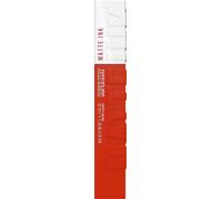 Maybelline Lipstick, Superstay Velvety Matte Ink Liquid Lipstick, Up to 16H Non Transferable, Vibrant Longlasting Finish, Non Drying, Orange Red Liquid Lipstick 330 Innovator