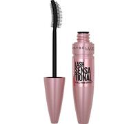 Maybelline Mascara, Lash Sensational Volumizing & Thickening, Eyelash Lengthening, Flake Free Formula, Layer Reveal Brush, Defining Mascara, Maybelline New York, Shade: Very Black