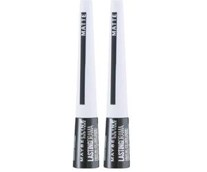 Maybelline Master Ink Eyeliner, MATTE Charcoal Black (Pack of 2)