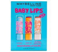 Maybelline New York Baby Lips Moisturizing Lip Balm 3-Pack, Lip Care Essentials, 3 Shades, MULTI-SHADE, 0.15 Ounce (Pack of 3)