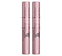 Maybelline New York Black Mascara for Extremely Long Eyelashes Lash Sensational Sky High Mascara, Black, Duo Bundle