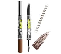 Maybelline New York Brow Inserts, 2-in-1 Eyebrow Pencil Pen and Fiber Gel, 0.015MM Triple Tip for 100 Hair-Like Strokes in 30 Seconds, 36-Hour Wear, Smudge-Proof, Shade: Medium Brown 4