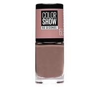 Maybelline New York Color Show Nail Polish, 150 Mauve Kiss, 7ml - Transparent Gel-Based Nail Lacquer for Bold, Crisp Color, Chip-Resistant Long-Wear Formula, Shade: 150 Mauve Kiss, 7 ml