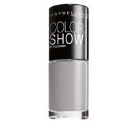 Maybelline New York Color Show Nail Polish Watery Waste/Ultra Glossy Nail Varnish in Grey/Blue, 3 x 7 ml