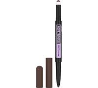 Maybelline New York Express Brow Duo Eyebrow Filling, Natural Looking 2-In-1 Pencil Pen + Filling Powder Dark Brown