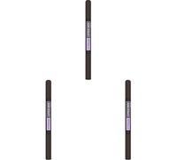 Maybelline New York Express Brow Duo Eyebrow Filling, Natural Looking 2-In-1 Pencil Pen + Filling Powder Black Brown (Pack of 3)