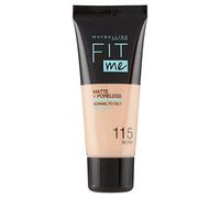 Maybelline New York Fit Me Matte Foundation Refines Pores Shade 115 Ivory ,30 ml (Pack of 1)
