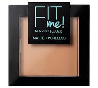 Maybelline New York FIT ME Matte Poreless Powder, Lightweight, 16hr Long Wearing, Skin Tone Matching, Absorbs Oil, Shade: 250 Sun Beige