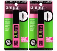 Maybelline New York Great Lash Washable Mascara Makeup Blackest Black 2 Count