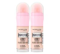 Maybelline New York Instant Age Perfector Glow 4in1 Concealer BB Cream Illuminating Primer Color 00 Fair Light with Application Sponge - 2 Bottles of 20ml