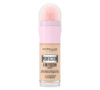 Maybelline New York Instant Anti Age Rewind Perfector，4-In-1 Glow Primer，Concealer，Highlighter，Self-Adjusting Shades，Evens Skin Tone w/ a Glow Finish，Shade: 0.5 Fair Light Cool，20 ml (Pack of 1)