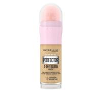 Maybelline New York Instant Anti Age Rewind Perfector, 4-In-1 Glow Primer, Concealer, Highlighter, Self-Adjusting Shades, Evens Skin Tone with a Glow Finish, Shade: 1.5 Light Medium, 20.0 milliliters