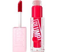 Maybelline New York, Lifter Plump Lip Gloss, Lasting Plump, Heated Formula with Hyaluronic Acid and Chilli Pepper, XL Wand, Vegan Formula, Shade: 004 Red Flag