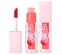 Maybelline New York Lifter Plump Lip Gloss with Chili Pepper Instant Plumping Filler Effect with XXL Applicator Color 005 Peach Fever - Set of 2