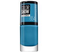Maybelline New York Make-Up Nail Polish Color Show Nail Polish Superpower Blue/Ultra Shiny Colour in Bright Blue 1 x 7 ml
