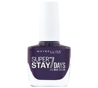 Maybelline New York Make-Up Superstay Nail Polish Forever Strong 7 Days Finish Gel Nail Polish Inks Punsh/Colour Polish with Ultra Strong Hold without UV Lamp in Dark Purple, 1 x 10 ml