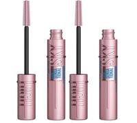 Maybelline New York Mascara Lash Sensational Sky High Waterproof Volumizing and Thickening Eyelash Lengthening. Flake Formula, Mascara 01 Black (Pack of 2)