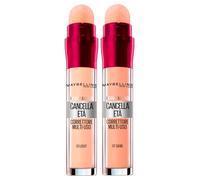 Maybelline New York Sponge Applicator + Erase Liquid Concealer 07 Sand Multipurpose Color 01 Light with Against Dark Circles Instant Anti-Age