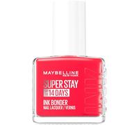 Maybelline New York Super Stay Ink Bonder Nail Lacquer, Hard Gel-Like Colour, Chip-Resistant, Up to 14 Day Wear, Shade 490: Hot Salsa, 12ml