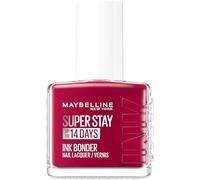 Maybelline New York Super Stay Ink Bonder Nail Polish 501 Cherry Sin - Long Lasting Nail Polish for Strong Nails and Intense Colour, 12.3 ml