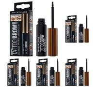 Maybelline New York Tattoo Brow Peel Off Eyebrow Gel Tint, Semi-Permanent Colour, Waterproof, Lasts up to 3 Days, Colour: Warm Brown (Pack of 5)