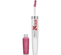 Maybelline Super Stay 24, 2-Step Liquid Lipstick Makeup, Long Lasting Highly Pigmented Color with Moisturizing Balm, Very Cranberry, Ruby Red, 1 Count