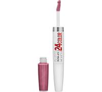 Maybelline Super Stay 24 2-Step Liquid Lipstick Makeup Long Lasting Highly Pigmented Color with Moisturizing Balm Perpetual Plum Purple 1 Count