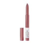 Maybelline Super Stay Ink Crayon Lipstick Makeup Precision Tip Matte Lip Crayon with Built-in Sharpener Longwear Up To 8Hrs Lead The Way Pink Beig