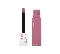 Maybelline Lipstick, Superstay Velvety Matte Ink Liquid Lipstick, Up to 16H Non Transferable, Vibrant Longlasting Finish, Non Drying, Shade: 180 Revolutionary, 5ml