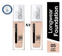 Maybelline Superstay Active Wear 30H Foundation- 05 Light Beige 2 PACK